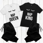 סט פיג׳מות זוגי Nap Queen & Nap King