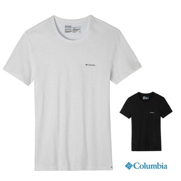 חולצת כותנה וספנדקס איכותית מותג Columbia [הדפסה על צד אחד]