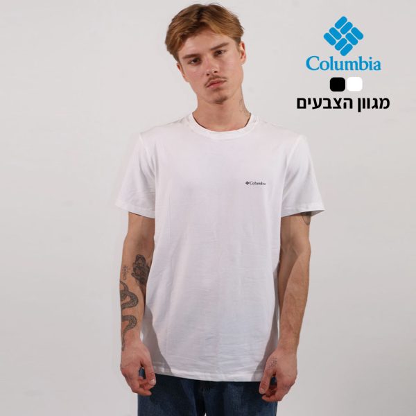 חולצת כותנה וספנדקס איכותית מותג Columbia [הדפסה על שני צדדים]